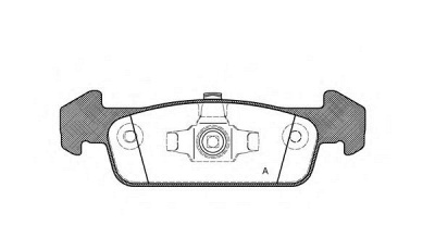 OPEN PARTS bpa154010 -  Комплект тормозных колодок, дисковый тормоз